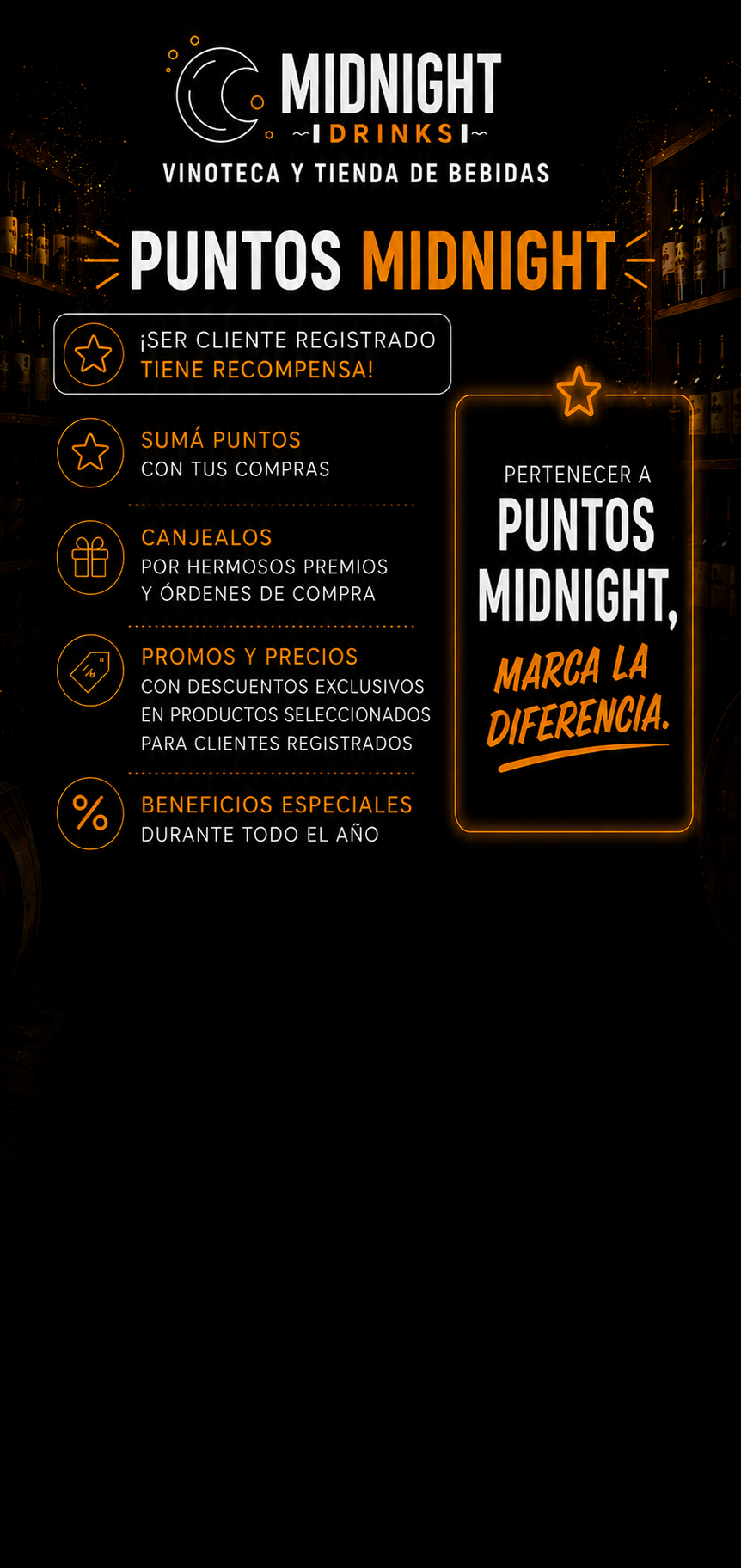 Flyer Puntos Midnight para celular